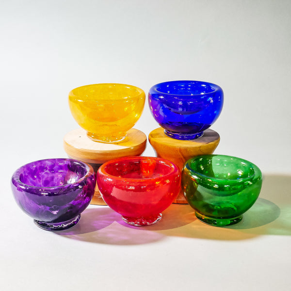 Glassblown Whatnot Bowls  Art by Fire Glass Gallery and School