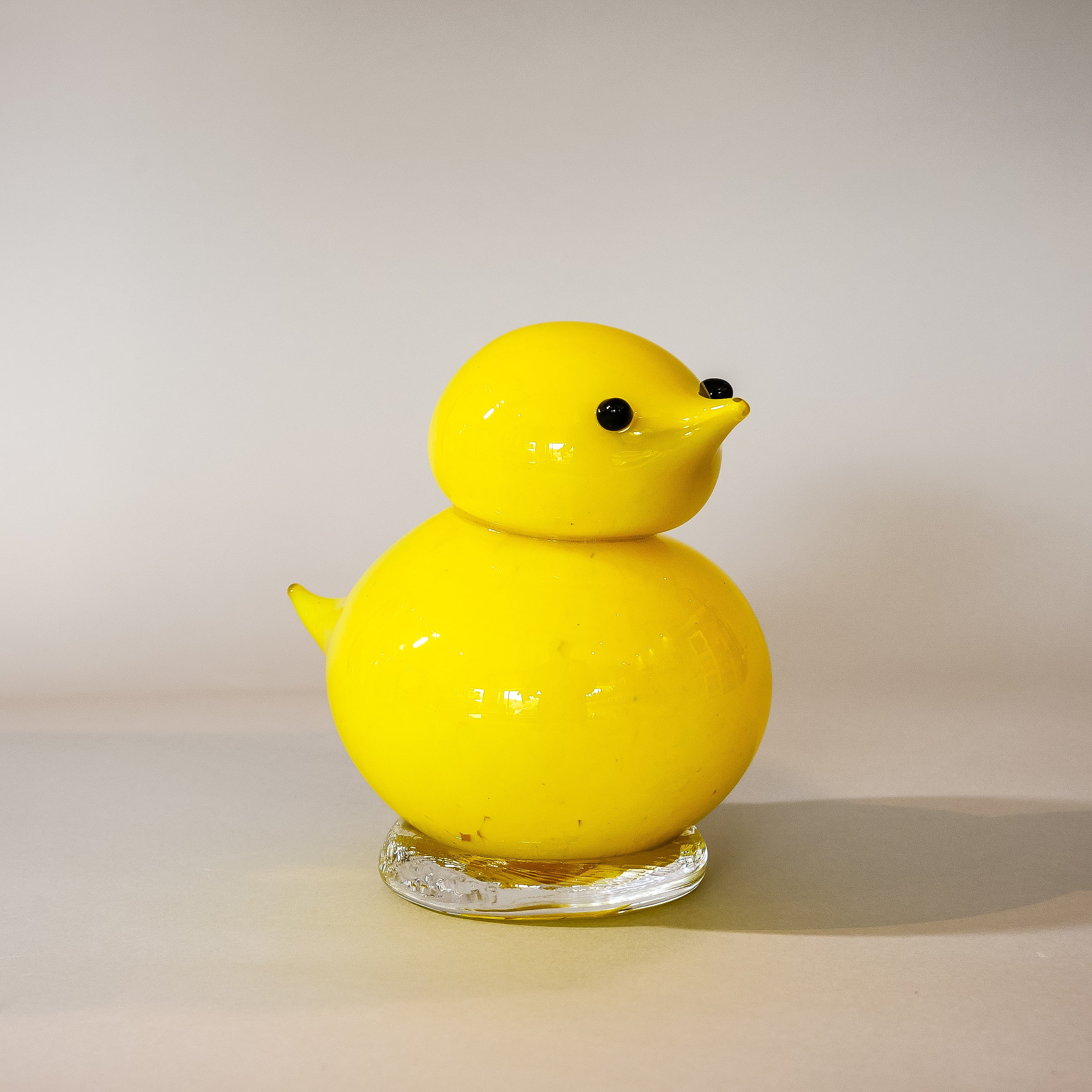 Medium Handmade Glass Peeps:  Yellow