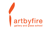 Art by Fire Glass Gallery and School's logo